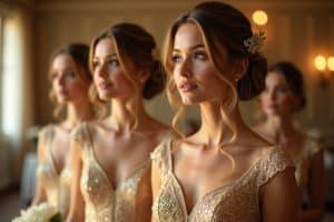 Elegante Brautjungfernkleider in Gold: Festliche Looks