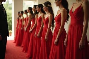 Rote Brautjungfernkleider: Bezaubernde Farbakzente