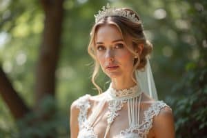 Hochgeschlossene Brautkleider: Eleganz mit Stil