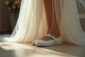 Flache Brautschuhe und Sneaker für deine Hochzeit
