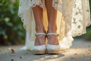 Brautschuhe mit Keilabsatz für deinen großen Tag