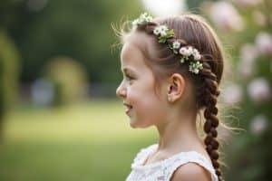 Blumenmädchen Frisuren für Mädchen zur Hochzeit