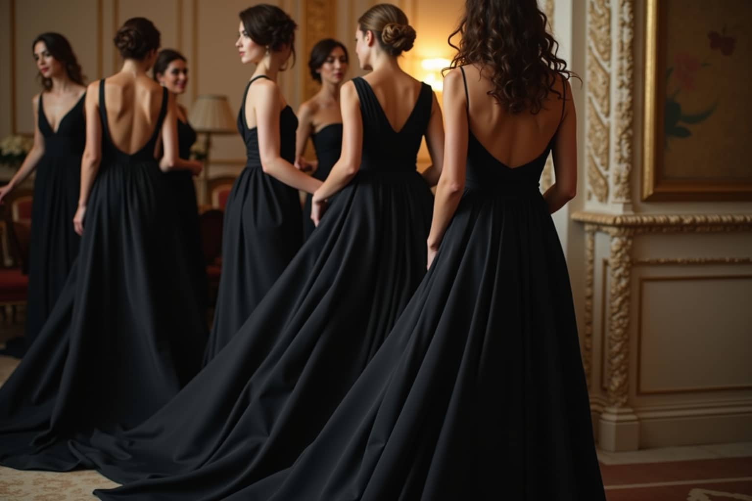 Schwarze Kleider für Hochzeiten